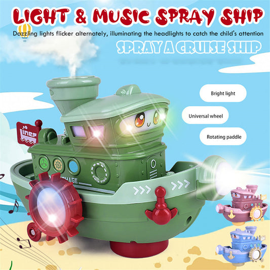 Spinning Spray Ship Bathtime With Lights & Music