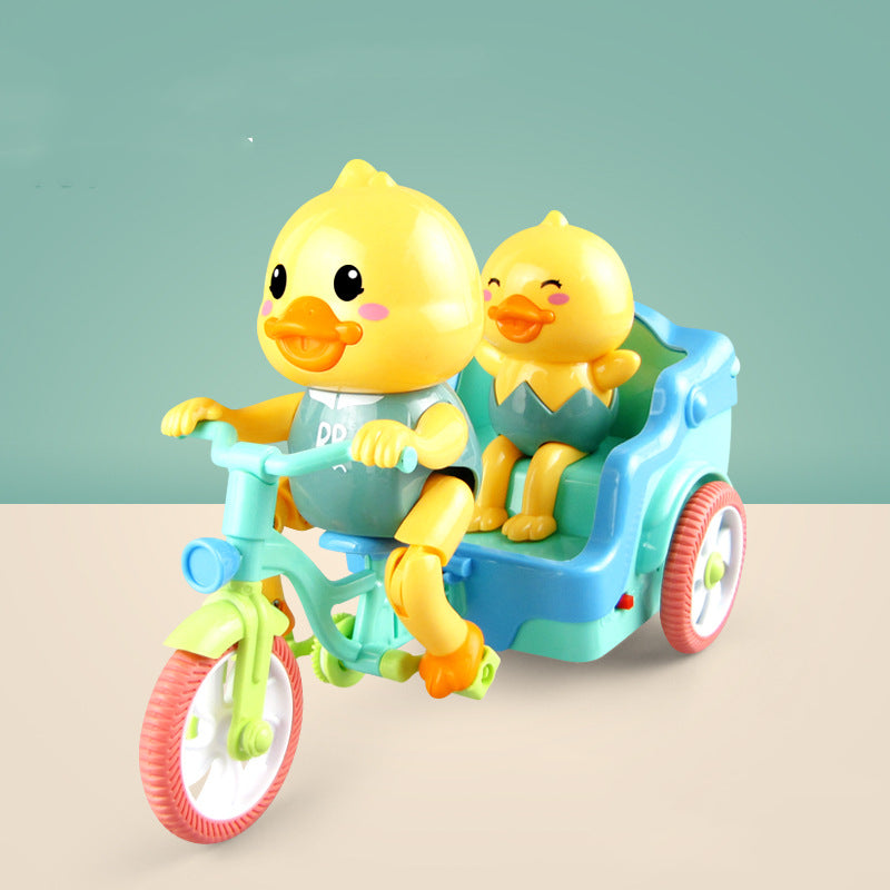 Duck With Tricycle Music Light Children's Toy